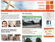 Tablet Screenshot of beestonbaptists.org.uk
